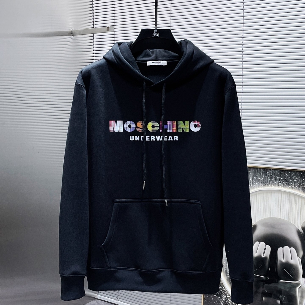 Moschino long-sleeved hooded sweatshirt